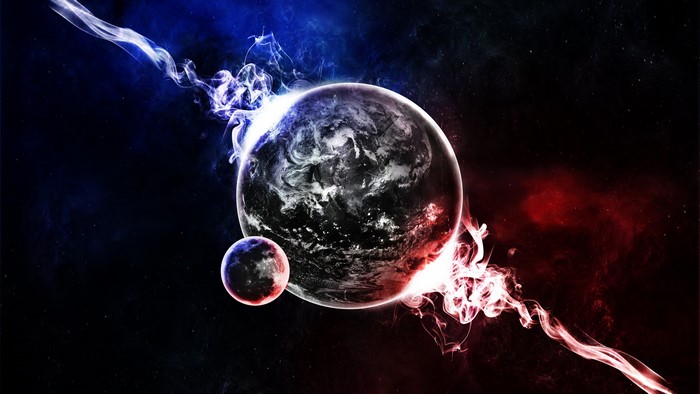 4K Planets and Nebulae in Space