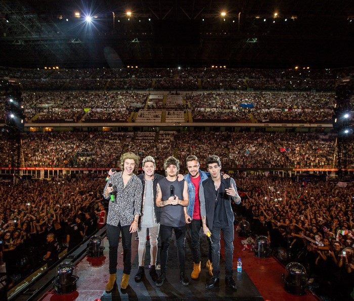 One Direction concert at a stadium