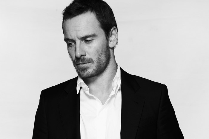Michael Fassbender in a Black Suit