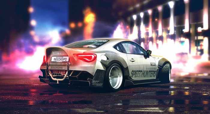 Toyota GT86 modified by YASIDdesign with "SPEEDHUNTERS" livery