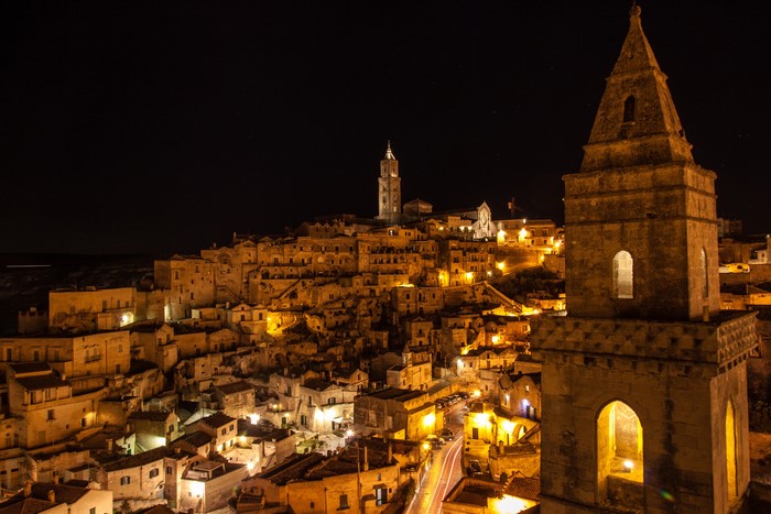 Matera Italy at Night