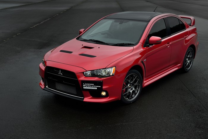 Red 2015 Mitsubishi Lancer Evolution X Final Edition
