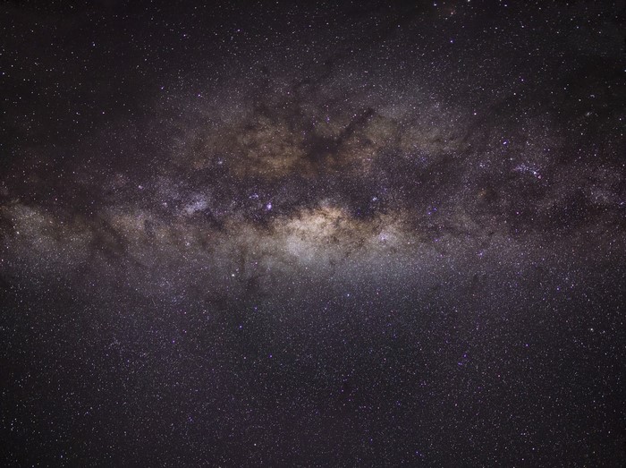 The Milky Way galaxy and stars in the night sky