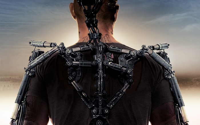 Man with exoskeleton from Elysium