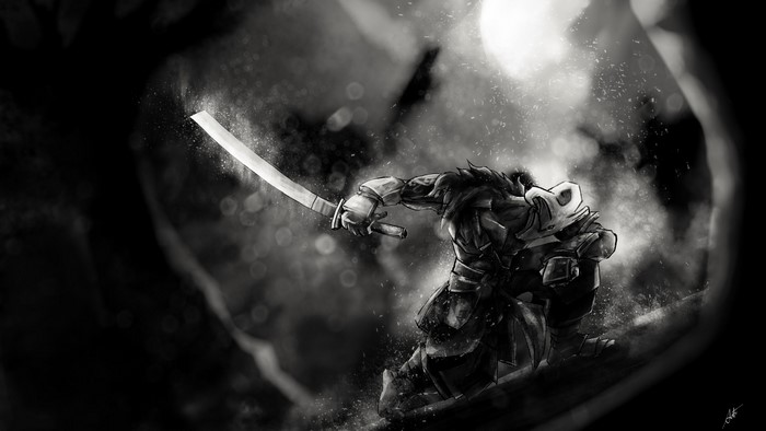 Juggernaut from DOTA 2 with Katana
