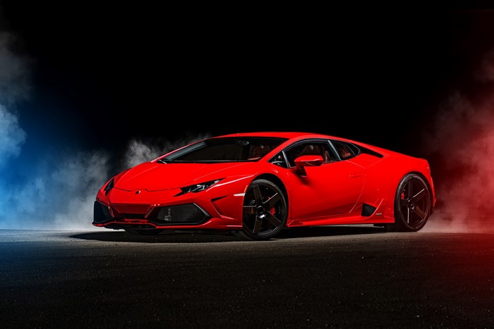 Red Lamborghini Ares Design Huracan 4K