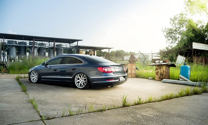 Volkswagen Passat CC parked on concrete lot