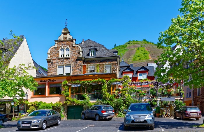 Hotel Feiden in Ediger, Germany with Vineyards