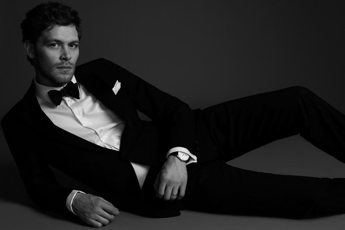 Joseph Morgan in a tuxedo