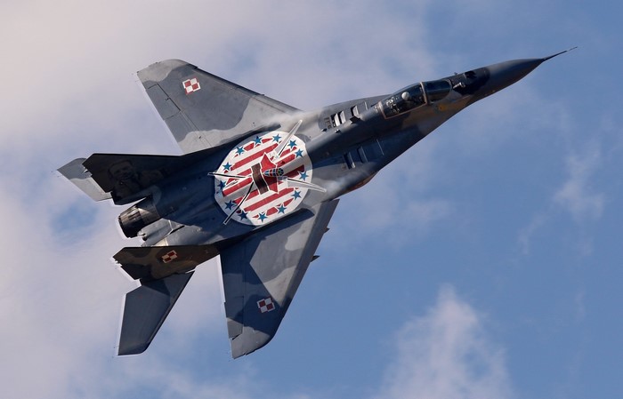 Mikoyan MiG-29 fighter jet in flight
