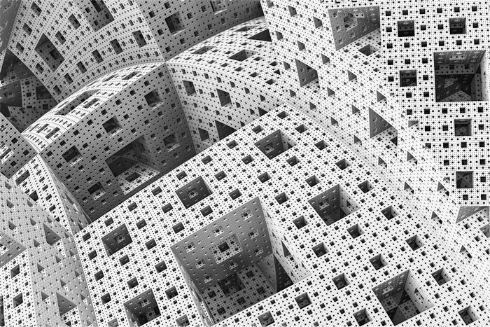 4K fractal abstract geometric structure