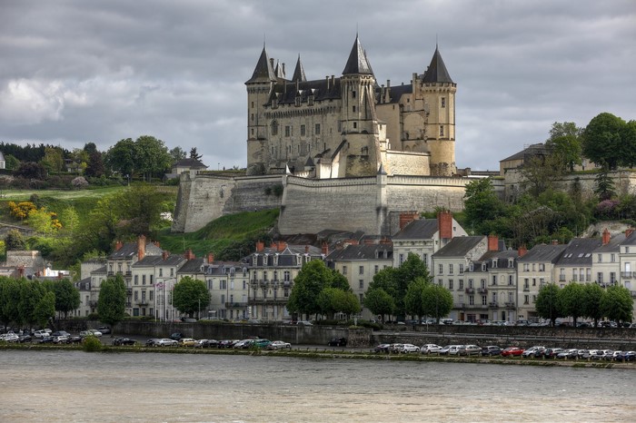Chateau de Saumur on the Loire River in France