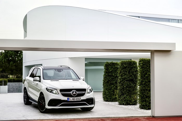 White 2015 Mercedes-Benz GLE 63 AMG Front