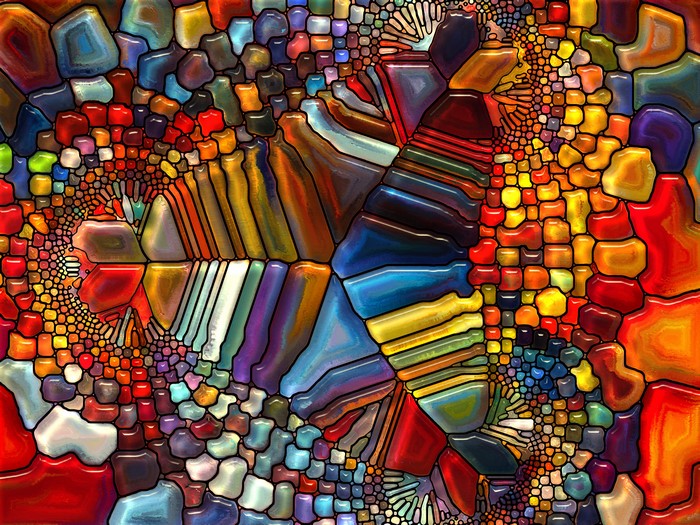 Abstract stained glass texture