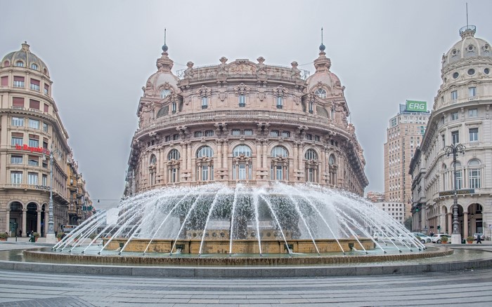 Fontana dei Carabinieri in Genoa, Italy