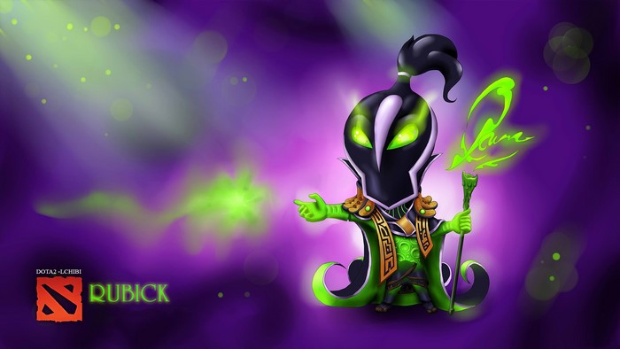 Rubick from DOTA 2 chibi art