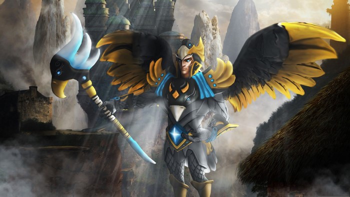 Skywrath Mage from DOTA 2 with Mage Staff