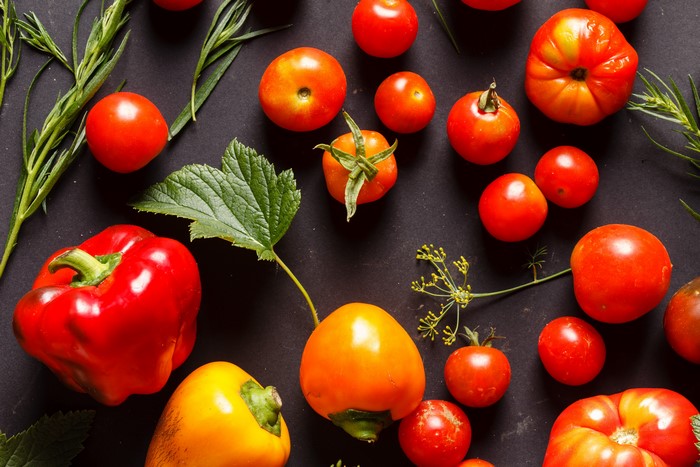 Tomatoes and Bell Peppers with Herbs