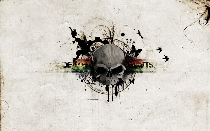 Death Awaits Skull Logo Emblem