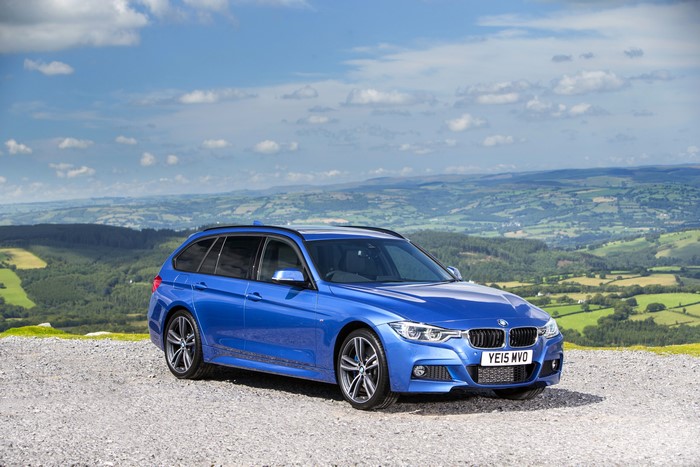 Blue 2015 BMW 330d xDrive M Sport Touring