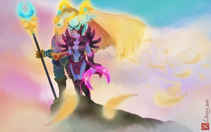 Vengeful Spirit and Skywrath Mage from DOTA 2