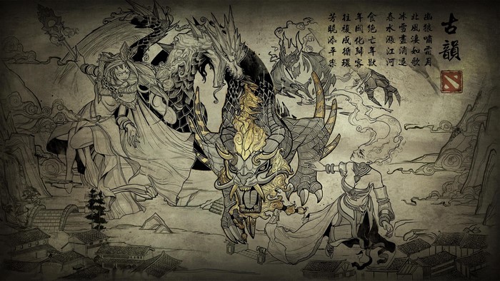 Dota 2 Ancient Dragon and Warriors