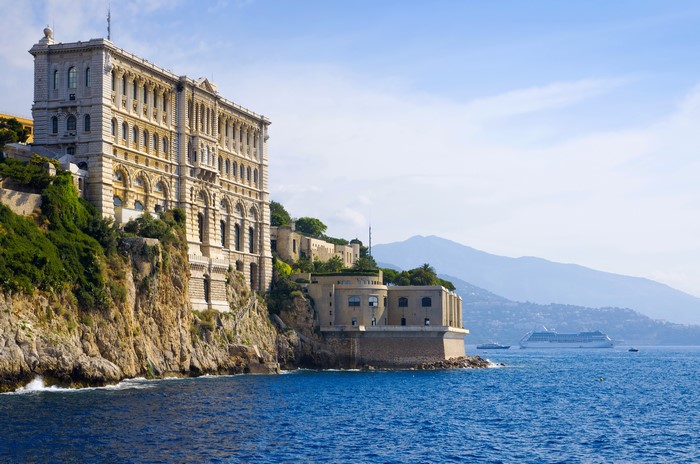 4K Oceanographic Museum on Monaco Cliffside