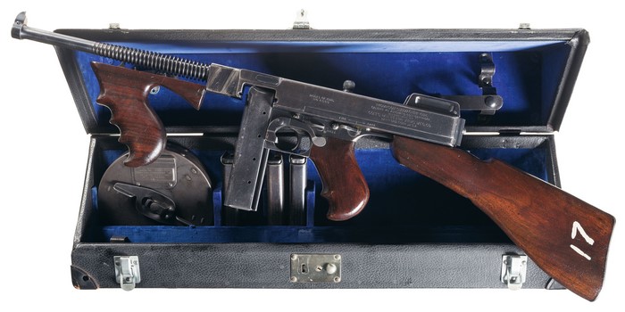 1921 Thompson Submachine Gun in Case