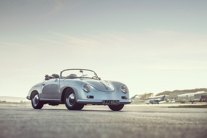 Light Blue Porsche 356 Speedster Cabriolet