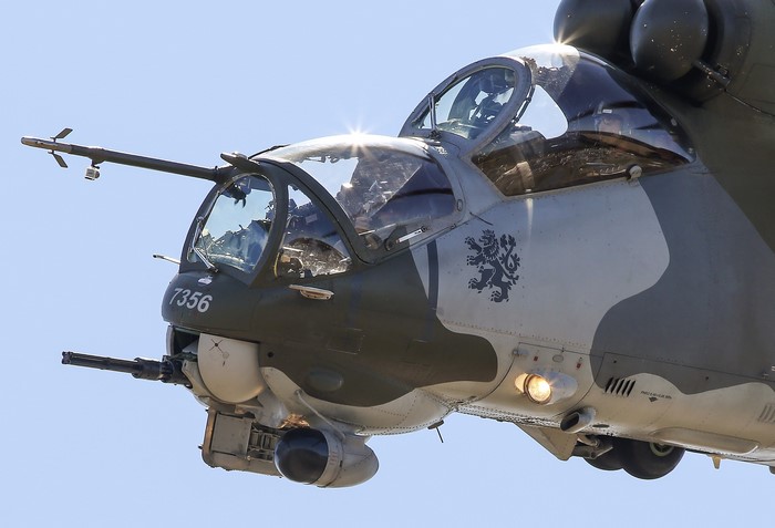 Mi-35 Helicopter with Czech Lion Emblem