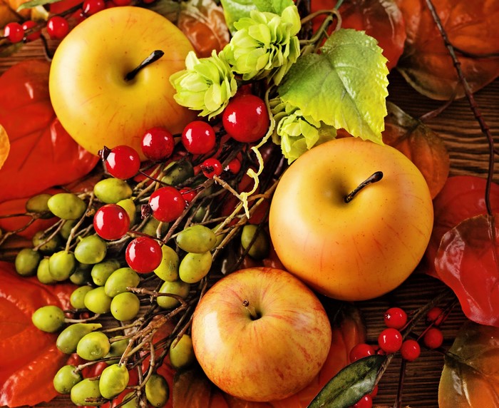 Autumn Apples and Berries Arrangement