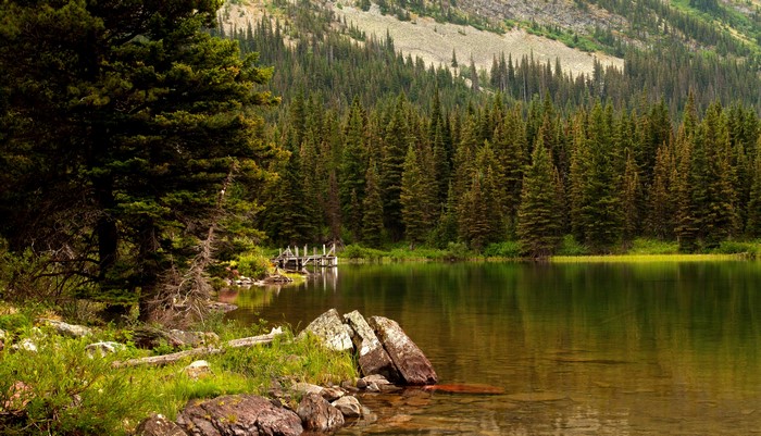 Swiftcurrent Lake Glacier National Park USA