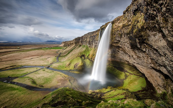 Seljalandsfoss waterfall in Iceland