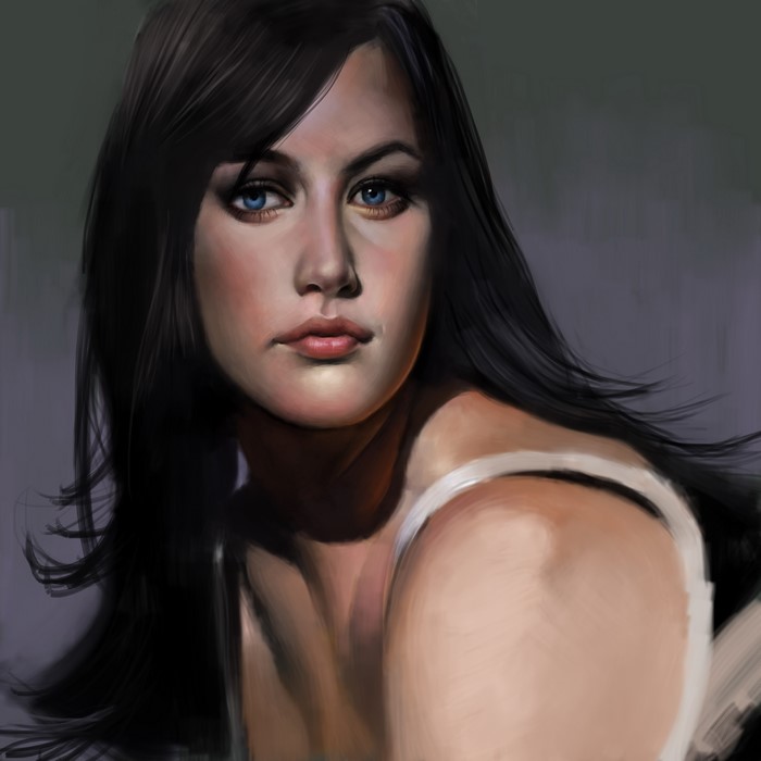 4K Painting of Liv Tyler