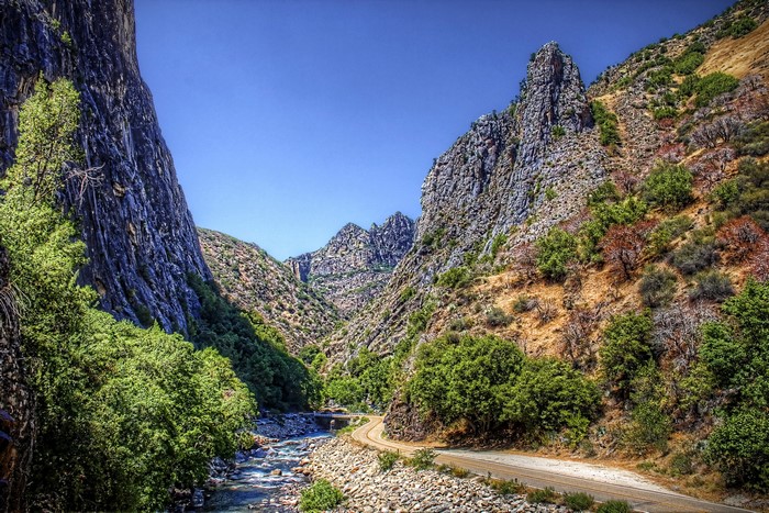 USA Mountains Rivers Roads Scenery California Shrubs