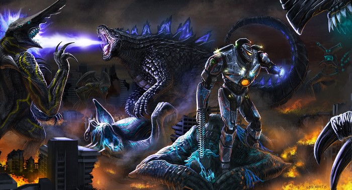 Pacific Rim Battles Dinosaurs