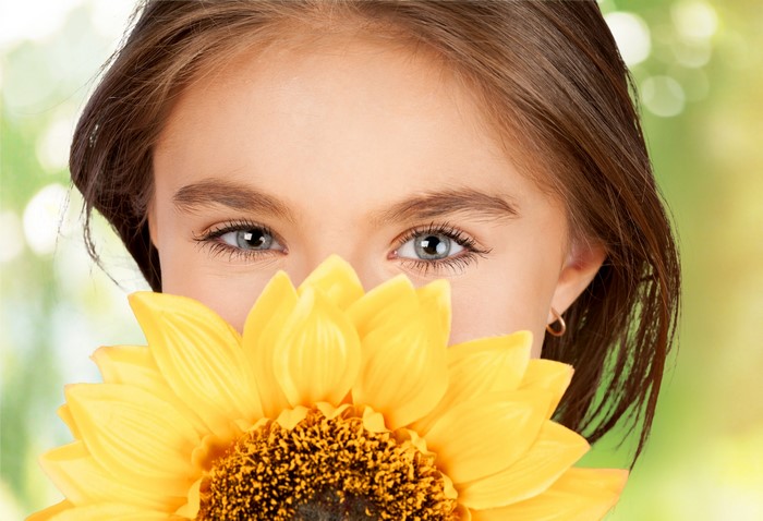 Girl with Sunflower