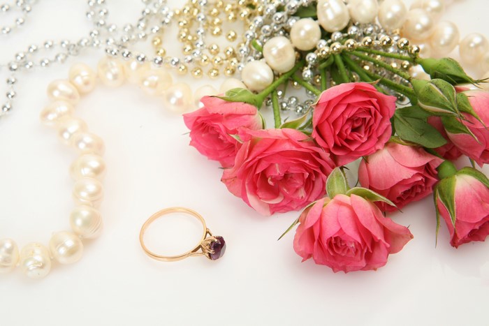 5K 6K Roses Jewelry Pink color
