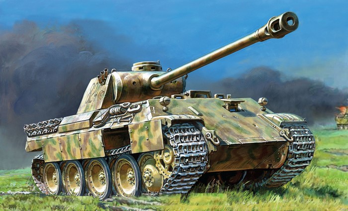 Pz.Kpfw. V Panther Tanks Painting Art