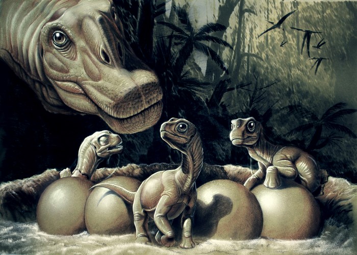 4K Nest of Titanosaurs Dinosaurs