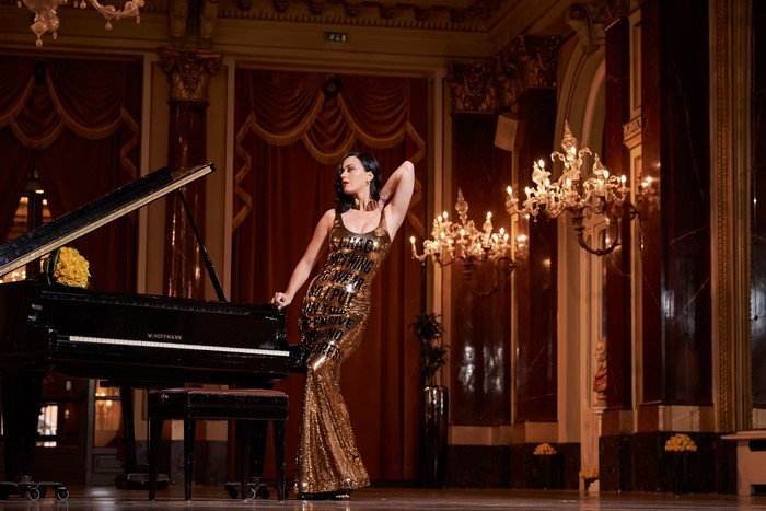 Katy Perry at a Grand Piano