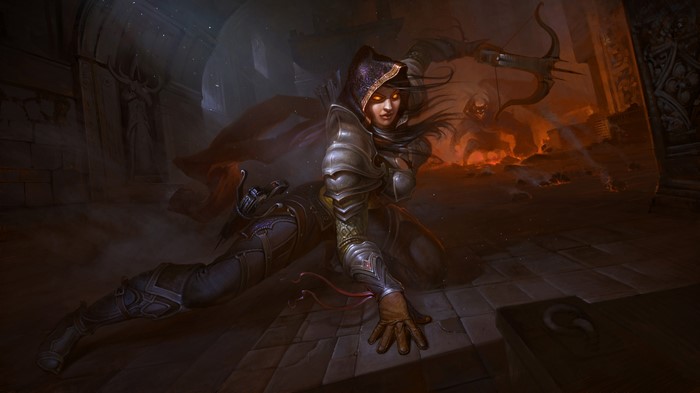Demon Hunter from Diablo III with bow
