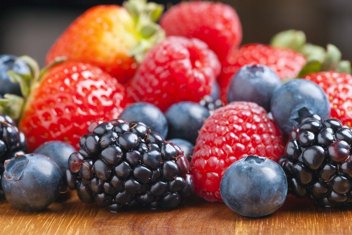 4K Berries: Blueberries, Strawberries, Blackberries, Raspberries