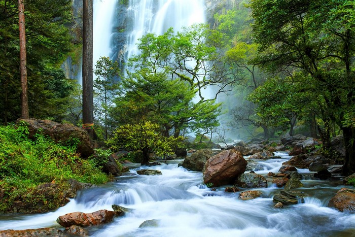 Khlong Lan Waterfall in Thailand
