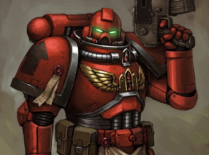 Space Marine from Warhammer 40000