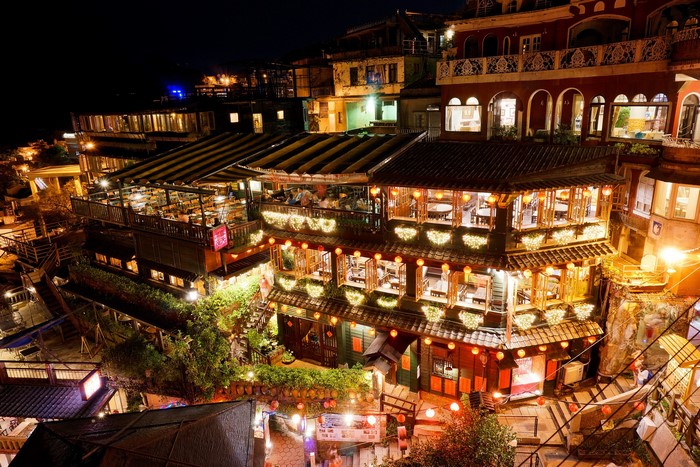 Jiufen Town Taiwan at Night