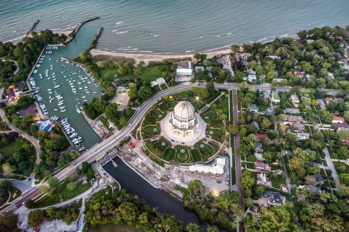 Bahai Temple in Wilmette, Illinois by Lake Michigan