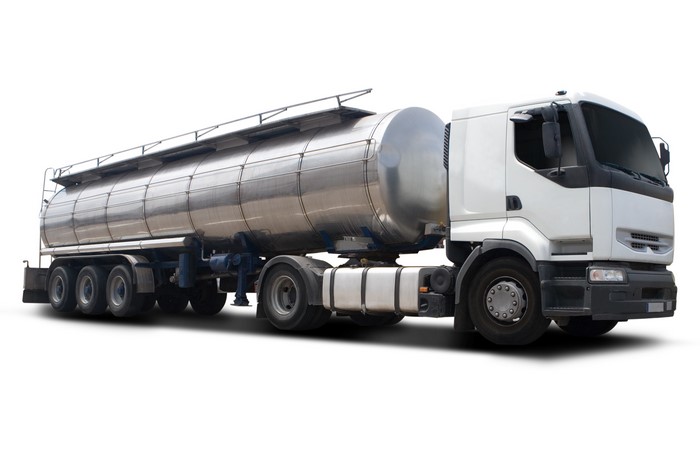 White Tanker Truck