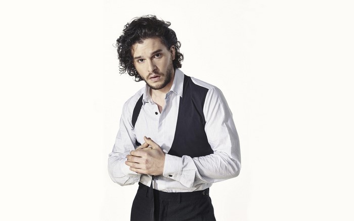 Kit Harington wearing a formal shirt and vest