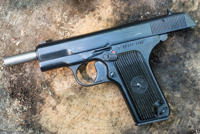 Closeup of a Norinco Type 54-1 Tokarev pistol